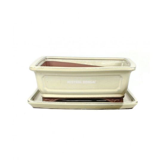 POT BASIC CLASS+PLATEAU 20CM CREME de Jardinerie Bordeaux Libourne Gironde dans M074