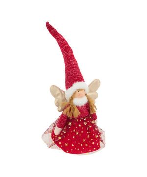 CIMIER FEE ROUGE 34CM de Déco de Noël - Jardinerie Bordeaux et Libourne dans J033