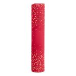 TISSU POIS VELOURS ROUGE OR 3M de Déco de Noël - Jardinerie Bordeaux et Libourne dans J033