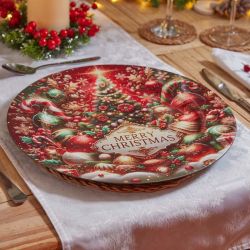 ASSIETTE DECORATIVE MERRY CHRISTMAS 33CM de Smart garden dans S1541