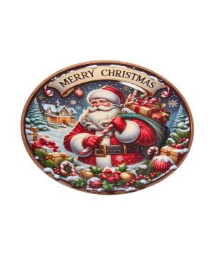 ASSIETTE DECORATIVE SANTA CLAUS 33CM de Smart garden dans S1541