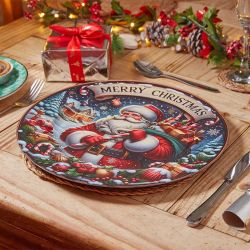 ASSIETTE DECORATIVE SANTA CLAUS 33CM de Smart garden dans S1541