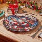ASSIETTE DECORATIVE SANTA CLAUS 33CM de Smart garden dans S1541