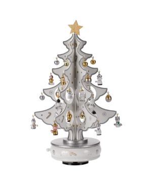SAPIN MUSICAL TOURNANT ARGENT ET BLANC de Smart garden dans S1541