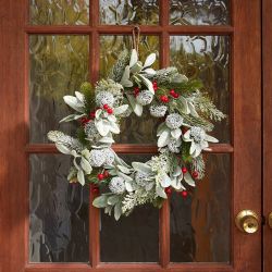 COURONNE DE BAIES GIVREES 40CM de Smart garden dans S1541