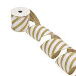 RUBAN DELUXE VELOURS RAYURES OR 89MM - 3M de Smart garden dans S1541