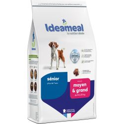 Croquettes Ideameal pour chien senior de moyenne et grande taille 12kg