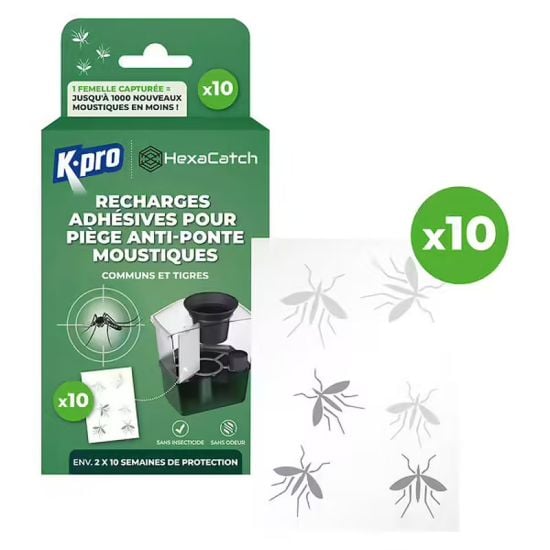 Recharge adhésives hexapiege piege moustiques pondoir x10 de Mosquito Magnet dans B093