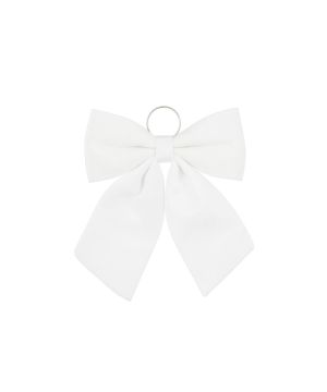 NOEUD BLANC 32X40 H3CM de Edelman - deco maison et noël dans E009