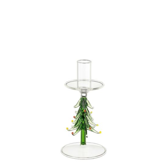 BOUGEOIR ARBRE VERT H17 D9CM de Edelman - deco maison et noël dans E009
