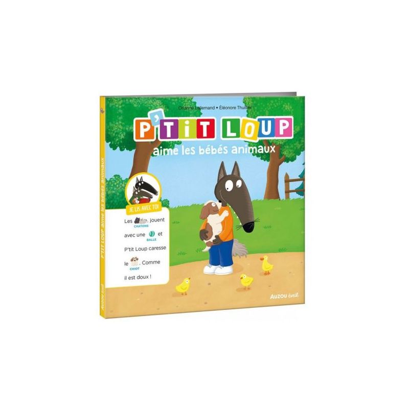 P'tit loup aime les bébés animaux - livre enfant interactif et éducatif de Jardinerie Bordeaux Libourne Gironde dans C022