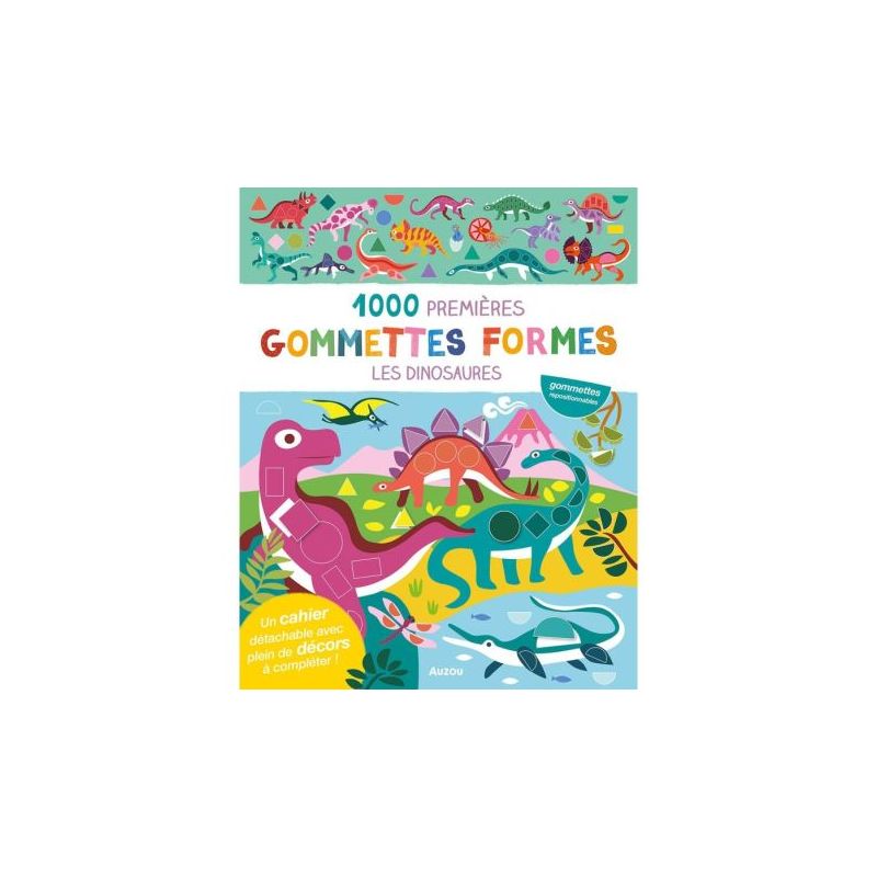 Livre de gommettes dinosaure pour enfants - 1000 autocollants éducatifs et ludiques de Jardinerie Bordeaux Libourne Gironde d...
