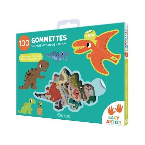 Les dinosaures - ma pochette de 100 gommettes éducatives pour enfants de Jardinerie Bordeaux Libourne Gironde dans C022