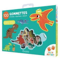 Les dinosaures - ma pochette de 100 gommettes éducatives pour enfants de Jardinerie Bordeaux Libourne Gironde dans C022