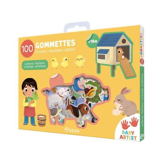 La ferme - livre d'activités avec gommettes pour enfants de Jardinerie Bordeaux Libourne Gironde dans C022