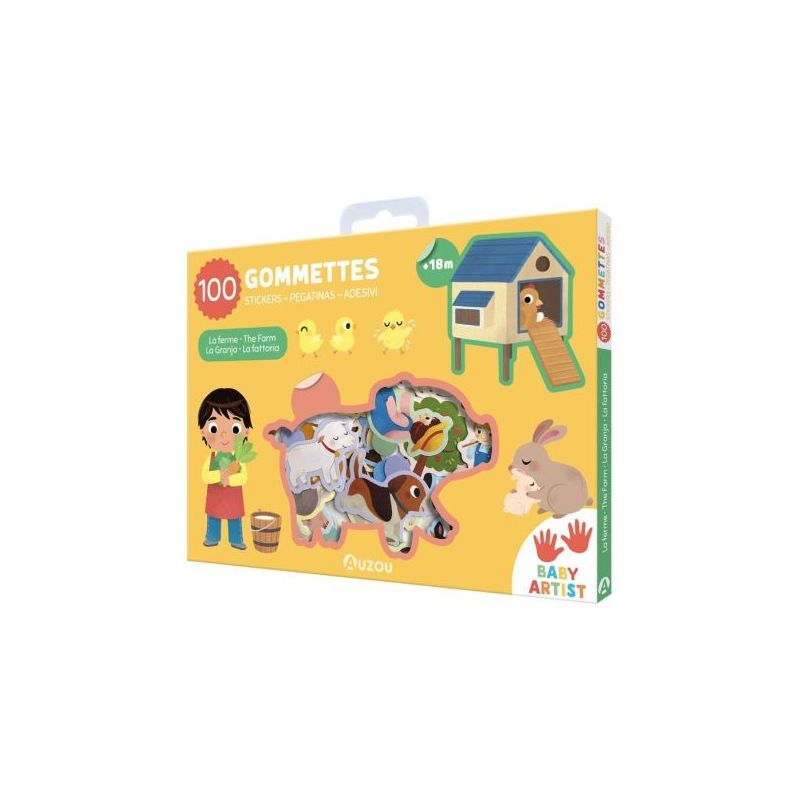 La ferme - livre d'activités avec gommettes pour enfants de Jardinerie Bordeaux Libourne Gironde dans C022