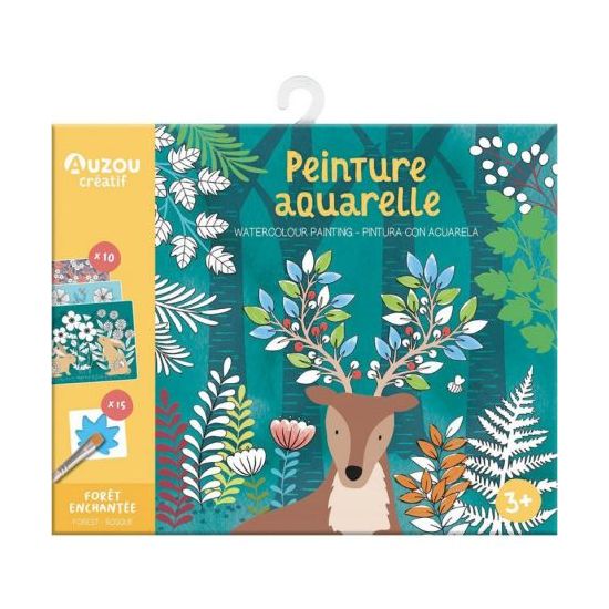 Livre enfant peinture aquarelle forêt enchantée pour stimuler la créativité des petits de Jardinerie Bordeaux Libourne Girond...