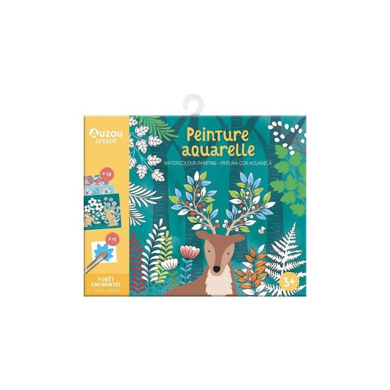 Livre enfant peinture aquarelle forêt enchantée pour stimuler la créativité des petits de Jardinerie Bordeaux Libourne Girond...