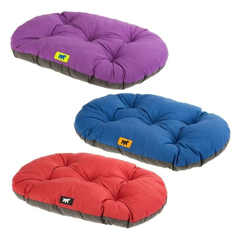 Coussin en coton pour chiens ou chats 43x30cm Rouge/violet de Ferplast - cage pour oiseaux et rongeurs dans F014