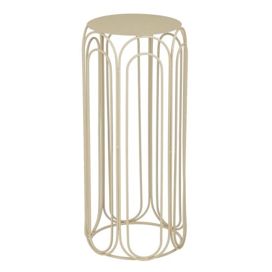 SELLETTE VAVIO BLANC CASSE H70 D28CM de Edelman - deco maison et noël dans E009