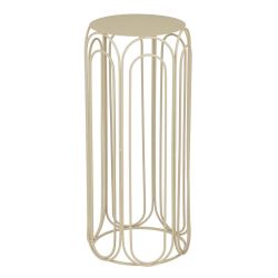 SELLETTE VAVIO BLANC CASSE H70 D28CM de Edelman - deco maison et noël dans E009