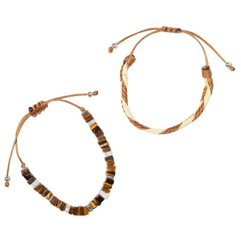 Duo de bracelets homme Confiance en Soi de Herboristerie et Esotérisme à Libourne dans D040