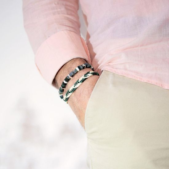 Duo de bracelets homme Renouveau de Herboristerie et Esotérisme à Libourne dans D040