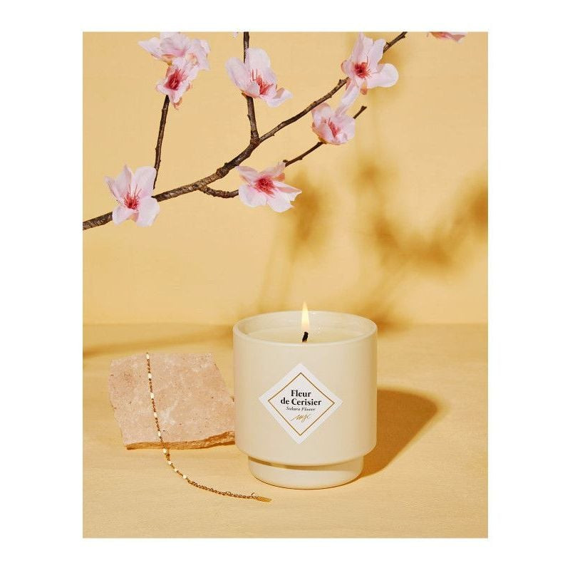 BOUGIE BIJOU BRACELET BEIGE FLEUR CERISIER 180G de My jolie candle dans M1081