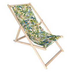 CHILIENNE TOCOA ECRU F100 de Jardin Privé - NP créations dans Transat pour l'exterieur