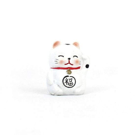 MANEKINEKO Chat de la chance résine blanc 20CM de Herboristerie et Esotérisme à Libourne dans M074