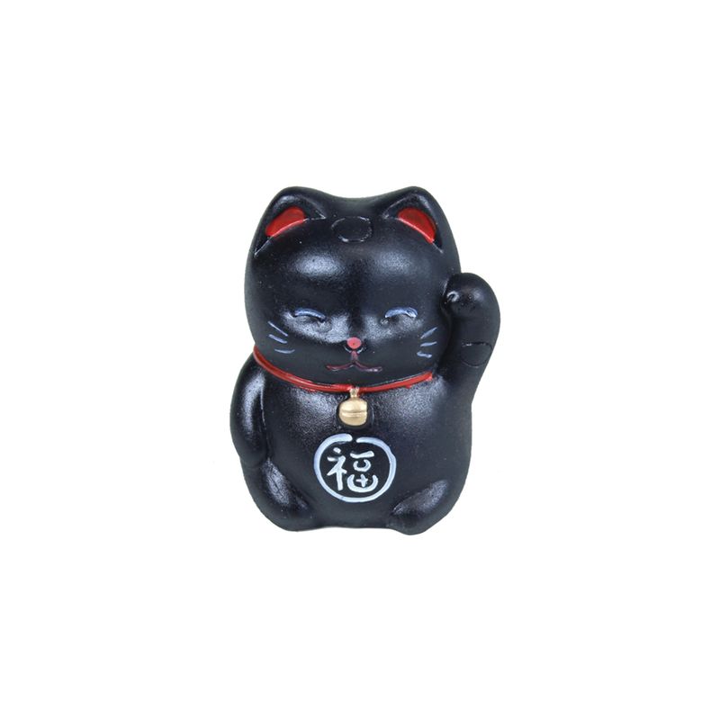 MANEKINEKO Chat de la chance résine noir 20CM de Herboristerie et Esotérisme à Libourne dans M074