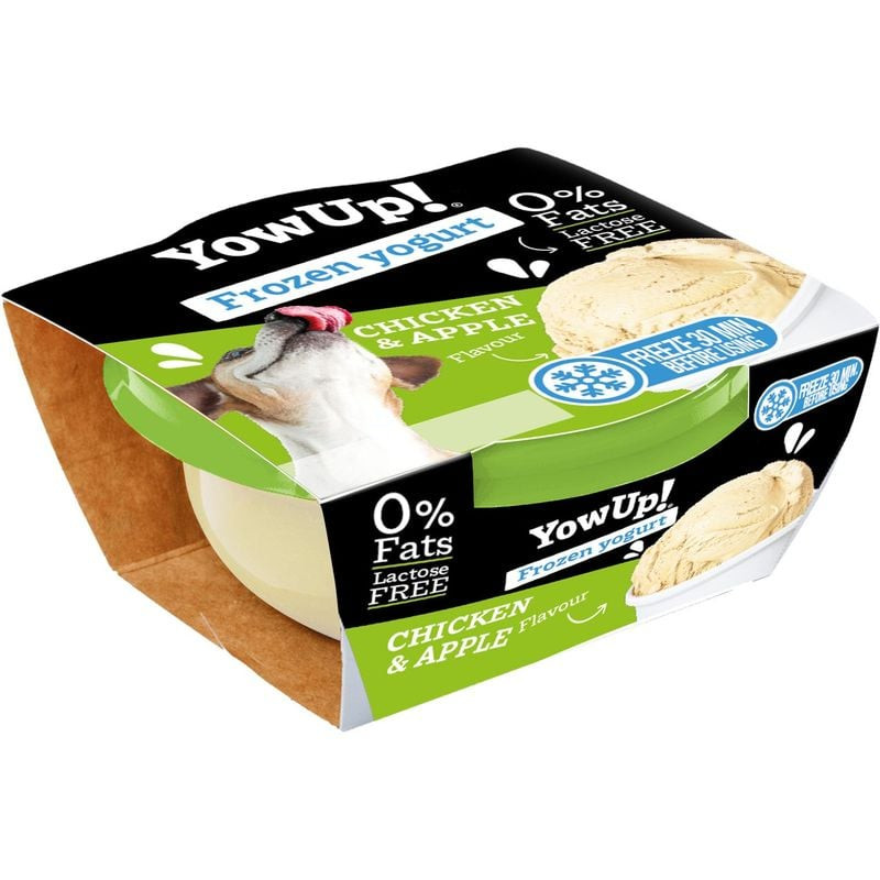 Yaourt glace - poulet pomme yowup 110 gr, pour chien de Animalerie Libourne et Bordeaux - Gironde dans A061