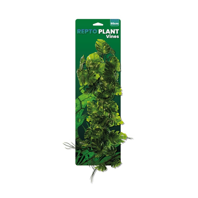 Plante artificielle vines verte monstera 60cm, pour reptiles de Habistat, le matériel pour les reptiles dans A075