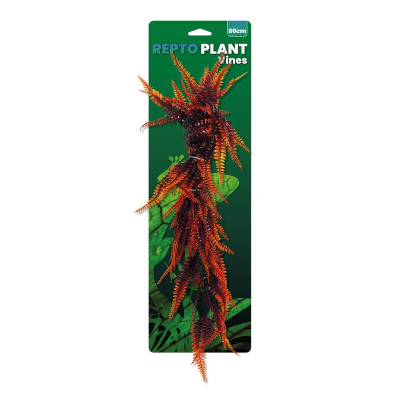 Plante artificielle vines fougere orange 60cm, pour reptiles de Habistat, le matériel pour les reptiles dans A075