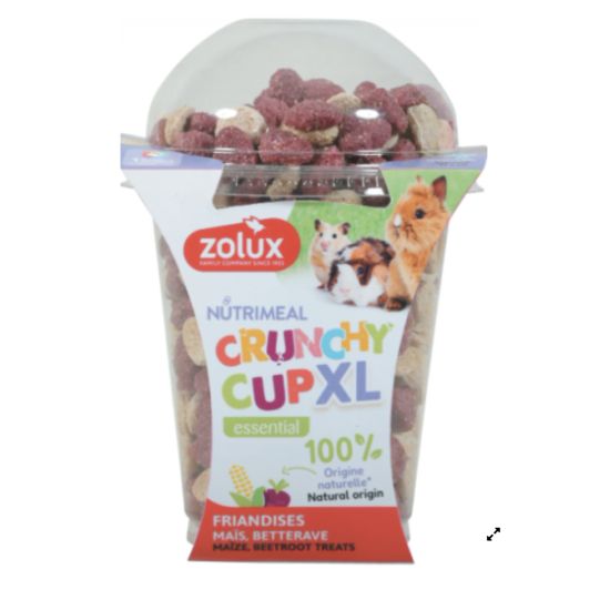Nutrimeal crunchy cup xl hear 220g pour petits animaux de Zolux - Produit pour animaux dans Z002