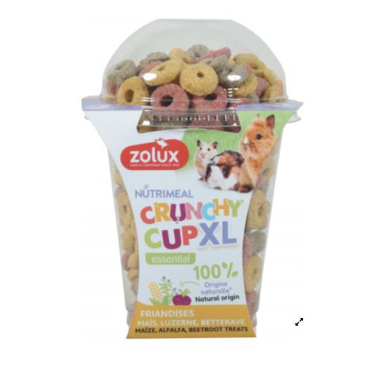 Nutrimeal crunchy cup xl anneau 170g pour petits animaux de Zolux - Produit pour animaux dans Z002