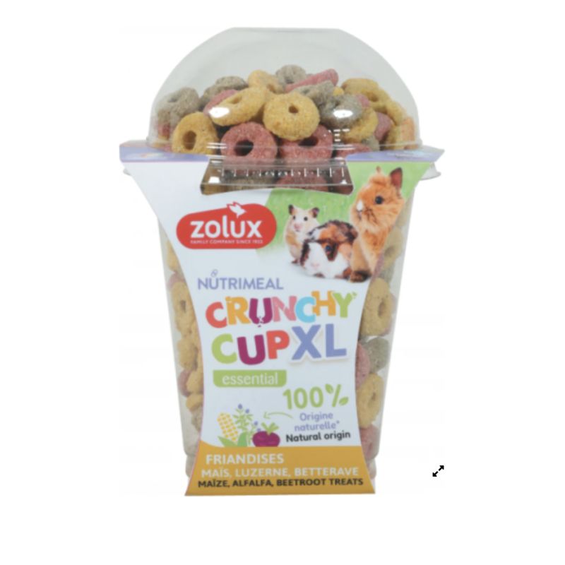 Nutrimeal crunchy cup xl anneau 170g pour petits animaux de Zolux - Produit pour animaux dans Z002