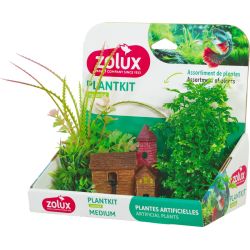 Kit de plantes decor-m-eglise artificielle pour aquarium de Zolux - Produit pour animaux dans Z002