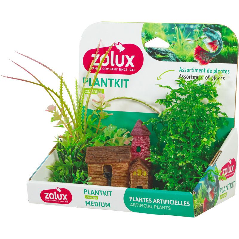 Kit de plantes decor-m-eglise artificielle pour aquarium de Zolux - Produit pour animaux dans Z002