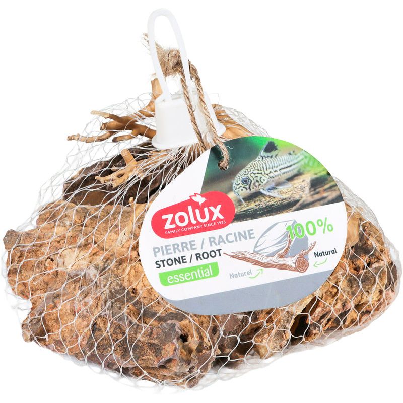 Alve pierre et bois 500g pour aquarium de Zolux - Produit pour animaux dans Z002