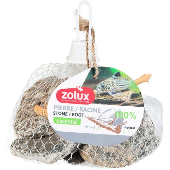 Pierre grise et bois 500g pour aquarium de Zolux - Produit pour animaux dans Z002
