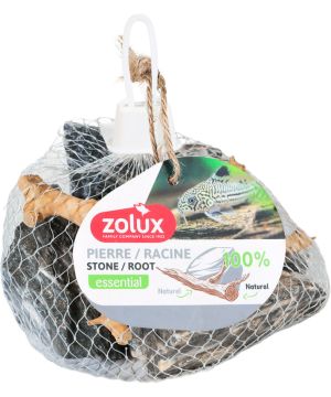 Pierre striée et bois 500g pour aquarium de Zolux - Produit pour animaux dans Z002