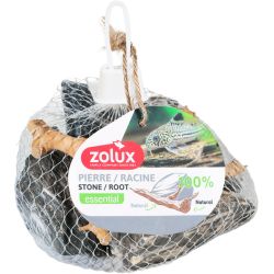 Pierre striée et bois 500g pour aquarium de Zolux - Produit pour animaux dans Z002