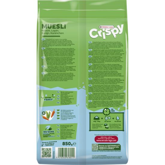 Crispy Muesli - Lapin 850g, Versele de Versele Laga - Alimentation pour animaux dans V019