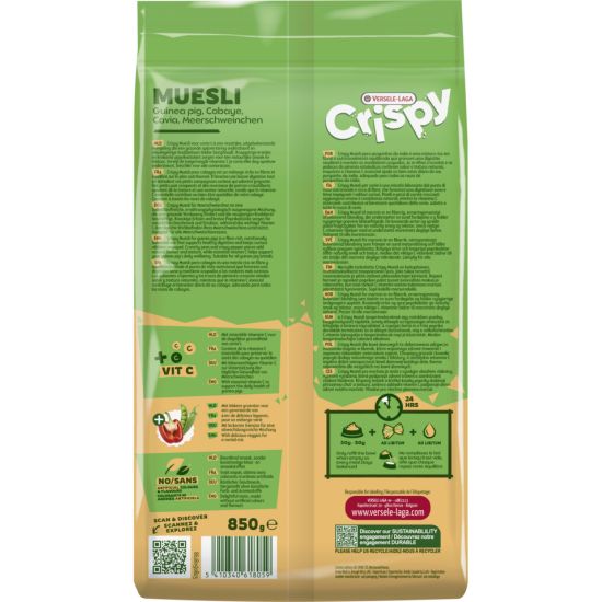 Crispy Muesli - Cobaye 850g, Versele de Versele Laga - Alimentation pour animaux dans V019