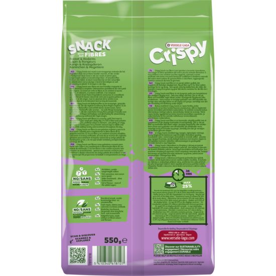 Crispy Snack avec Fibres 550g, Versele de Versele Laga - Alimentation pour animaux dans V019