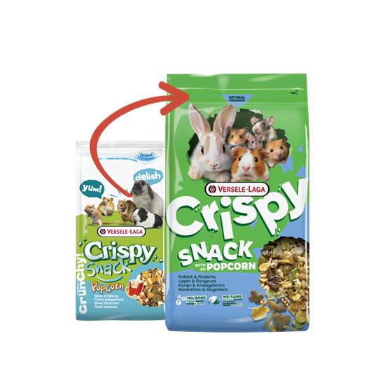 Crispy Snack avec Popcorn 550g, Versele de Versele Laga - Alimentation pour animaux dans V019