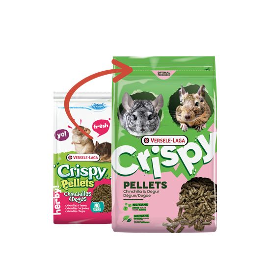 Crispy Pellets - Chinchilla et Dègue 1kg, Versele de Versele Laga - Alimentation pour animaux dans V019