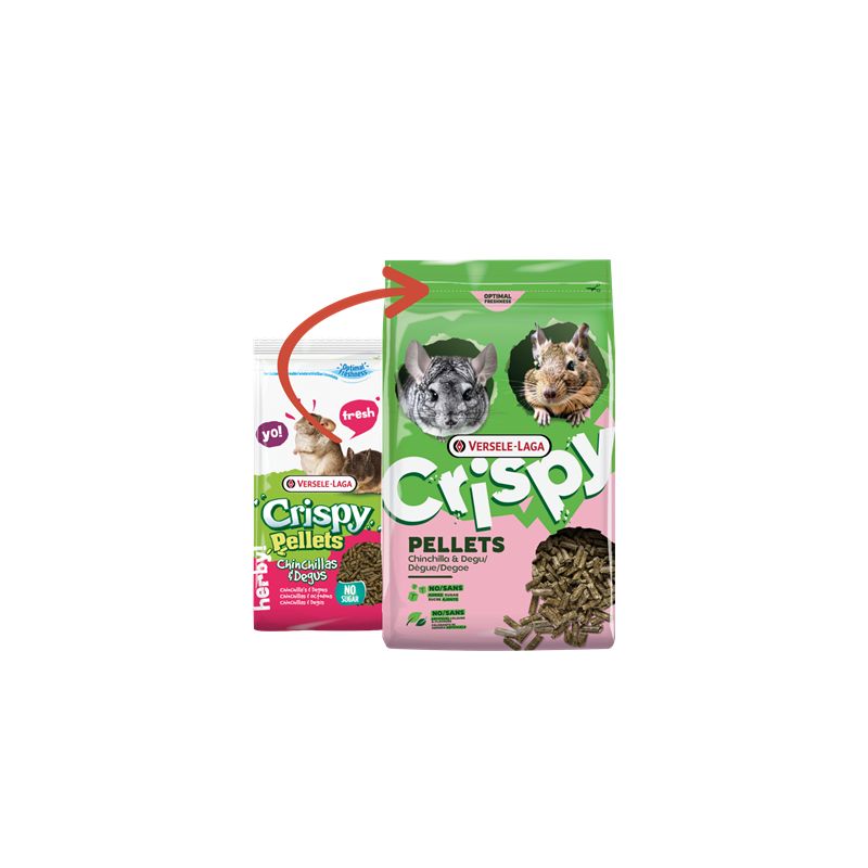 Crispy Pellets - Chinchilla et Dègue 1kg, Versele de Versele Laga - Alimentation pour animaux dans V019