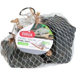 Pierre noire et bois 500g pour aquarium de Zolux - Produit pour animaux dans Z002